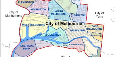 რუკა Melbourne city
