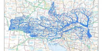 რუკა მელბურნის წყალდიდობა