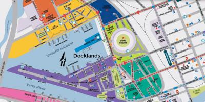Docklands რუკა მელბურნის