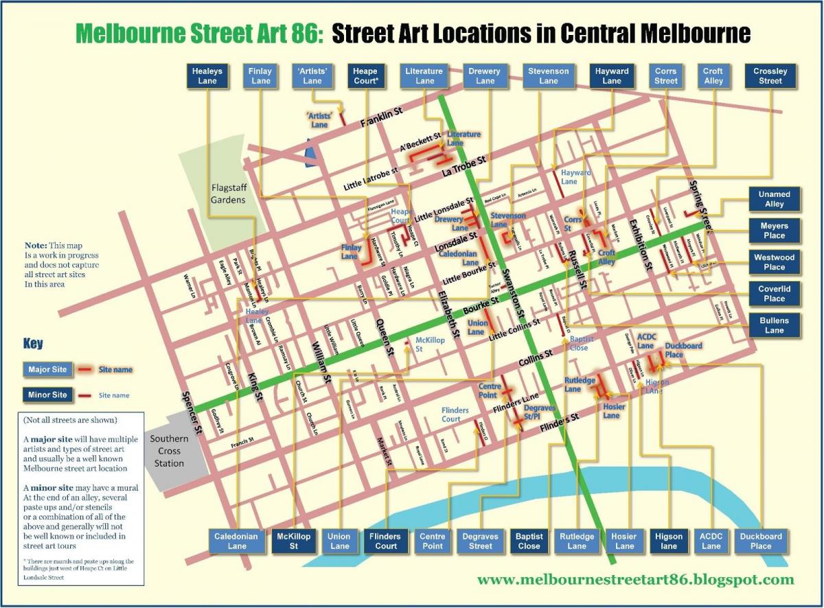 რუკა ქუჩის ხელოვნების რუკაზე