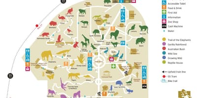 რუკა მელბურნის zoo
